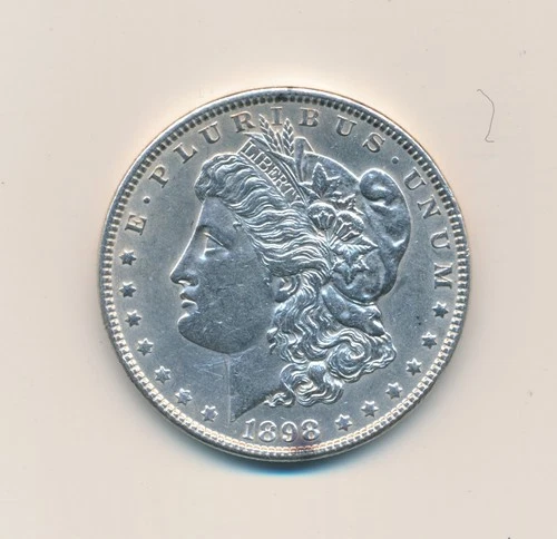 1898 MORGAN SILVER DOLLAR $1 AU - BU