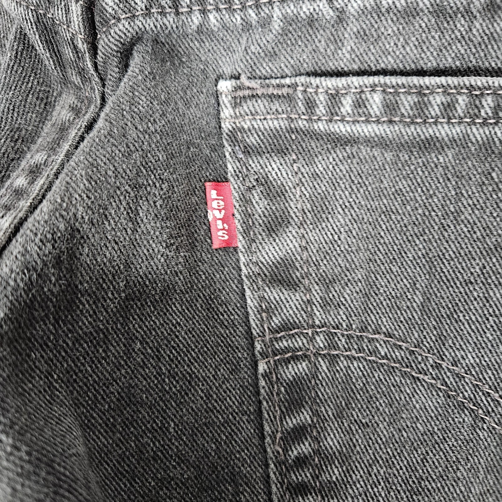 Vtg Levis 560 Jeans Mens 30X32 (Tag 33X34) Black Loose Tapered Grunge Skater thumbnail 7