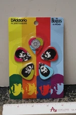 D'Addario The Beatles Sgt Pepper's Thin Guitar Picks - 10-pack THIN NEW