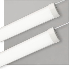 4FT LED Batten Light [Pack of 2], 32W 3550LM Energy Saving 6500K Daylight, Low P
