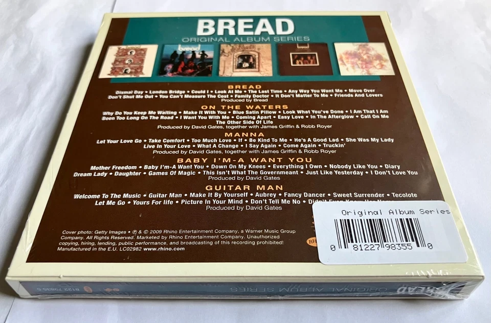 Bread - Original Album Series (Rhino UK) NEW CD Album Boxset (sealed) - Image 3 of 4