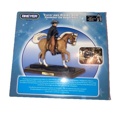 Breyer Model Horse Elvis Presley and Rising Sun Harmony on Horseback NIB