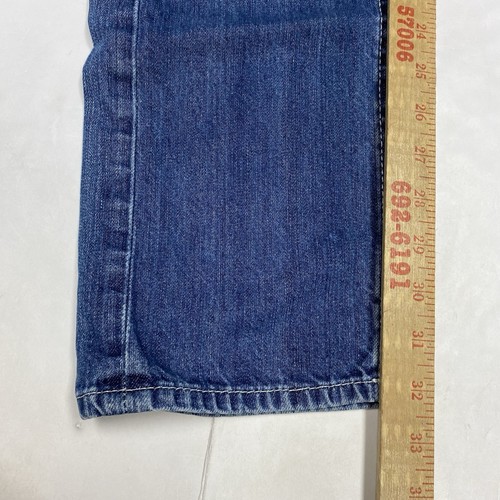 Pantalones de mezclilla ajustados True Religion para hombre 32x32 azul hechos en EE. UU. bolsillo con solapa - Imagen 12 de 13