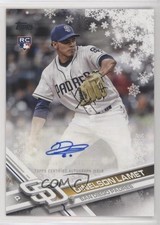 2017 Topps Holiday Wal-Mart Exclusive Auto Dinelson Lamet #A-DL Auto 4l3