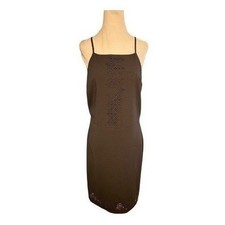 Banana Republic Black Sleeveless Laser Cut Mini Dress 8
