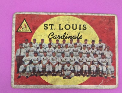 1959 Topps #223 Cardinals Team Card / Checklist: 265-352 STL BASEBALL Card 7F