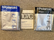 Vintage Polaroid 107C Land Pack Film Lot 2 Factory Sealed 1999 Polacolor Polapan