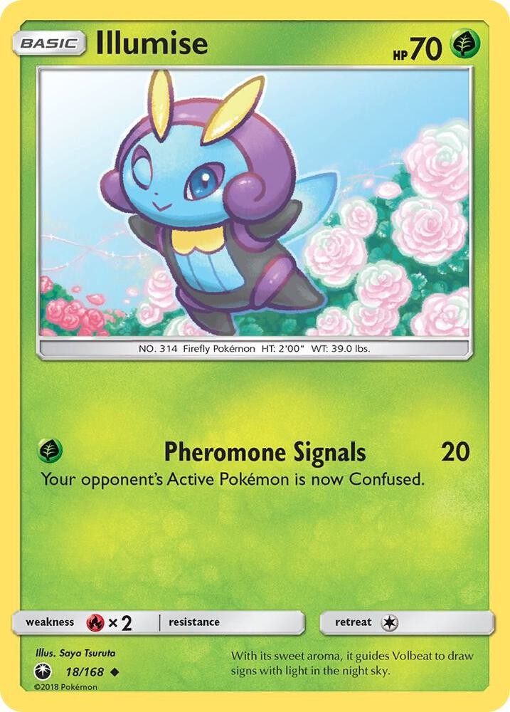 Illumise 18/168 SM - Celestial Storm NM Pokémon TCG