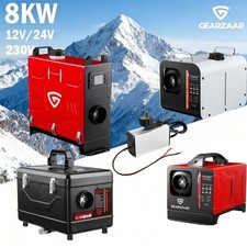 12/24V 230V Standheizung Lufterhitzer 8KW Bluetooth App Diesel Heizung + Adapter