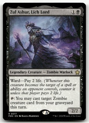 Zul Ashur, Lich Lord #77 (NM) Foundations FDN Magic MTG