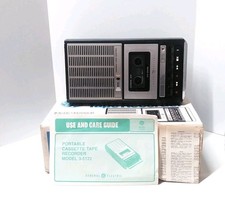 General Electric 3-5122 Portable Cassette Tape Recorder