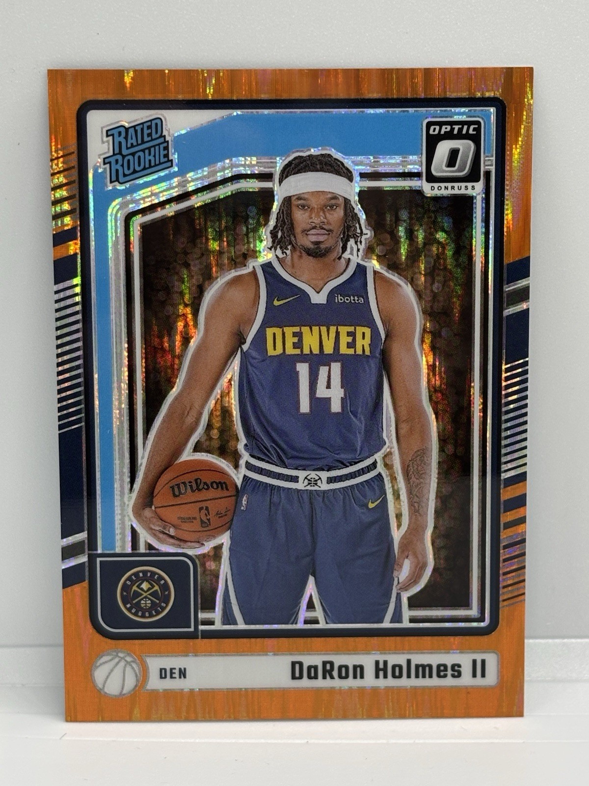 2024-25 Donruss Optic Basketball DaRon Holmes II Rookie #262 Orange Shock /225