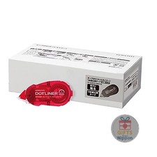 KOKUYO Dotliner Strong Adhesive Tape Refill 10-Pack Red 8.4mm x 16m