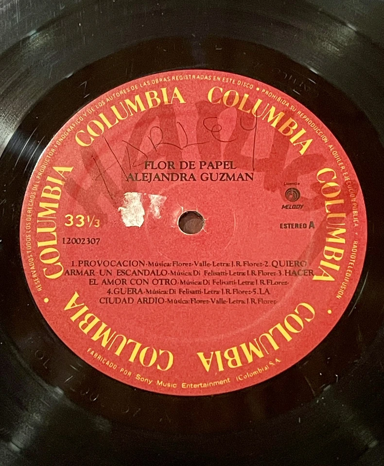Alejandra Guzmán ‎– Flor De Papel - Colombian Press 1991 - Image 3 of 4