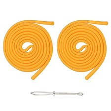 2pcs 53 Inch Drawstring Cords Hoodie String with Easy Threader Lemon Yellow