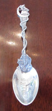 14.92g Sterling Silver Souvenir Spoon Halloween Witch Salem Daniel Low Gorham