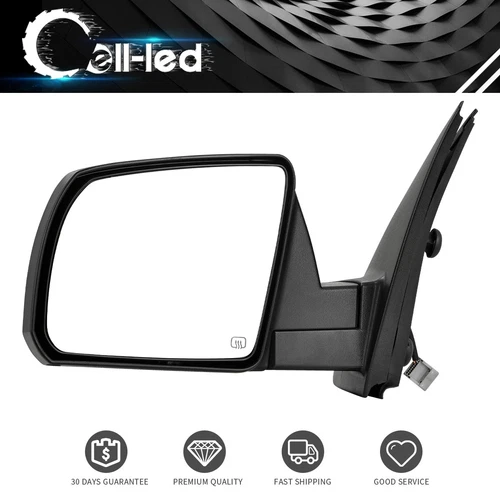 Driver Side Power Heated Tow Mirror for 2007-2013 Toyota Tundra Textured Left