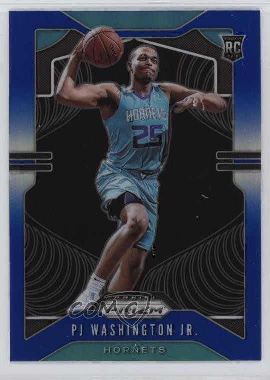 2019-20 Panini Prizm Rookie Blue Prizm /199 PJ Washington Jr #258 Rookie RC