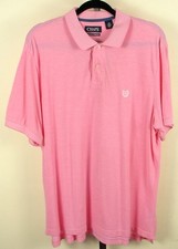 Chaps Natural Stretch Pink Polo Shirt Men's Size Large