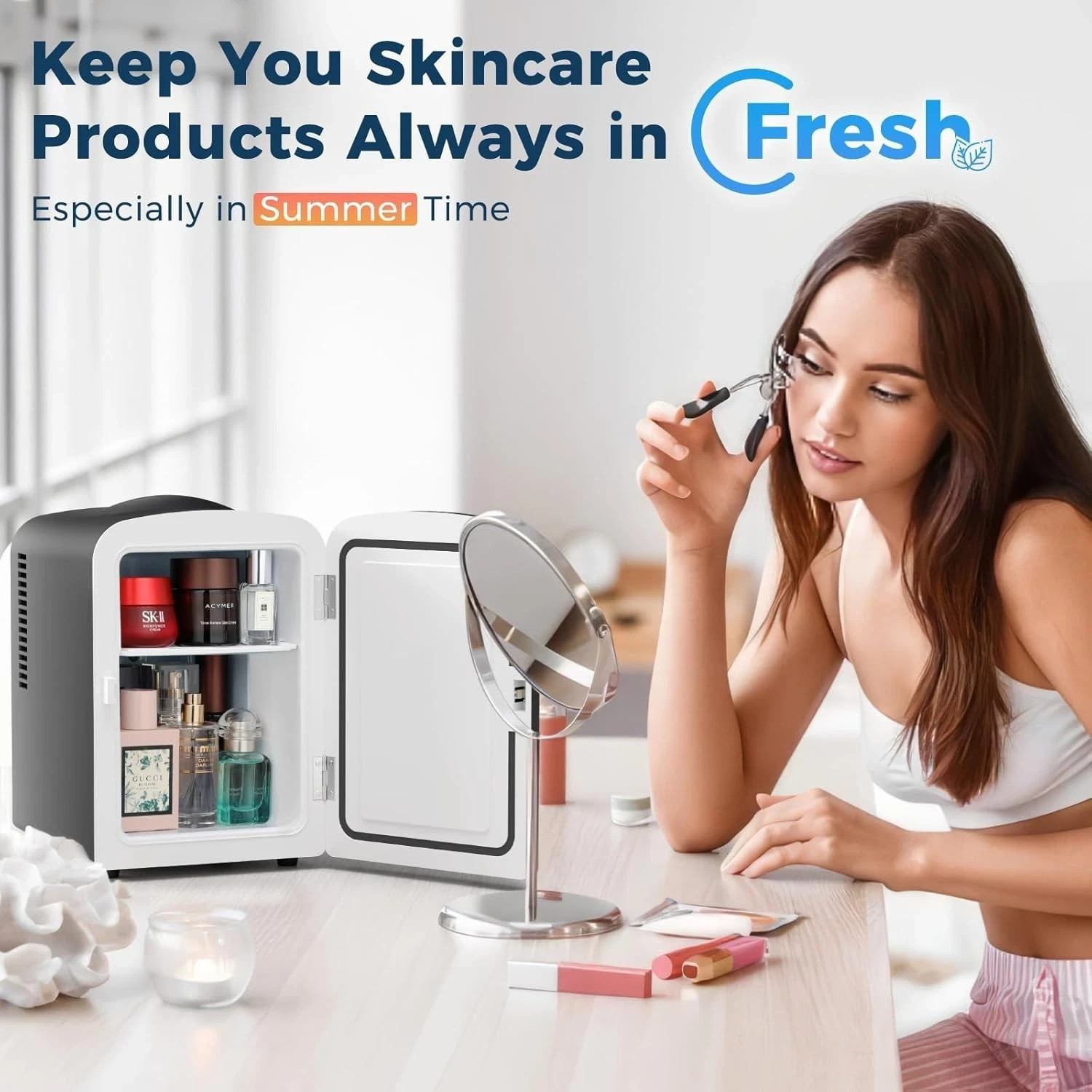 Compact Refrigerator, Portable Mini Fridge