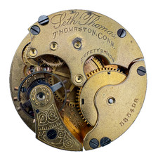 Antique 18s 1896 Seth Thomas 2 7j Mechanical Hunter Pocket Watch Movement 34