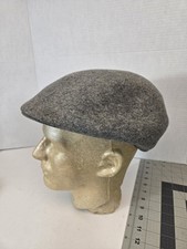 Ascot Wool Ivy Cap Hat Gray XL Made USA Newsboy Driving Golf Flat Cap