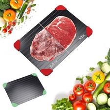 Frozen Meat Defrosting Tray Rapid Thaw Board Plate with 4 Corners Pieces