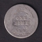 United States 1906 10c One Dime Silver Barber Coin .900 Silver