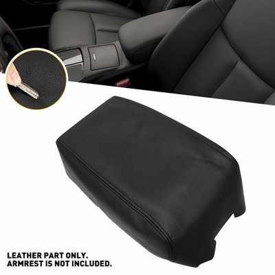 Fits 2009-2014 Maxima Nissan Skin Leather Black Center Console Lid Armrest Cover
