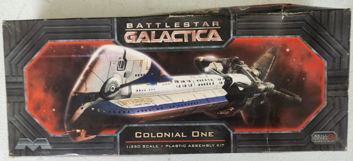 Moebius Models Colonial One kit Battlestar Galactica NIB 1/350 Scale