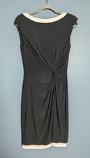 Lauren Ralph Lauren Black And White Twist Dress Size Women's 10
