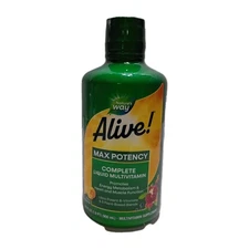 Nature's Way Alive Liquid Multivitamin  Max Potency - 30.4 FL OZ.  *EXP 03/2026*