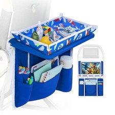 Airplane Tray Table Cover with Pocket Organizer Tablet Pocket, Kids 1-5