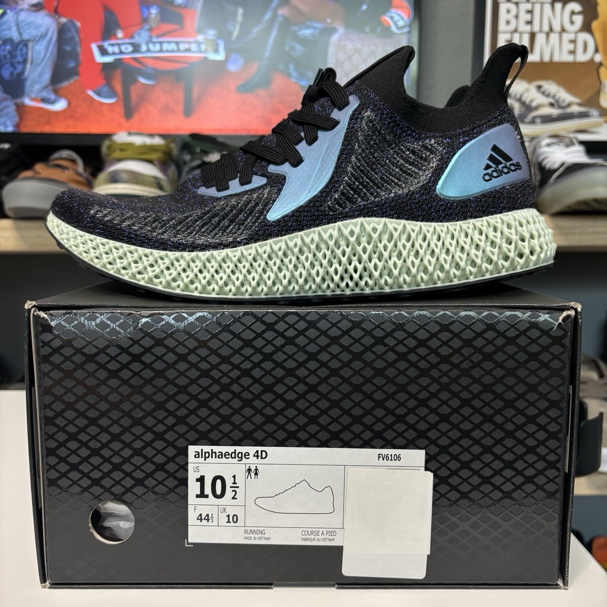 Sz 10.5 Adidas Alphaedge 4D Mens Running Shoes FV6106  display picture 3