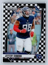 2024 Panini Prizm Jeffery Simmons Black & White Checkerboard #282