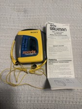 Sony Sports Walkman WM-FS191 Cassette Player Tested w/ Manual Headphones WORKS