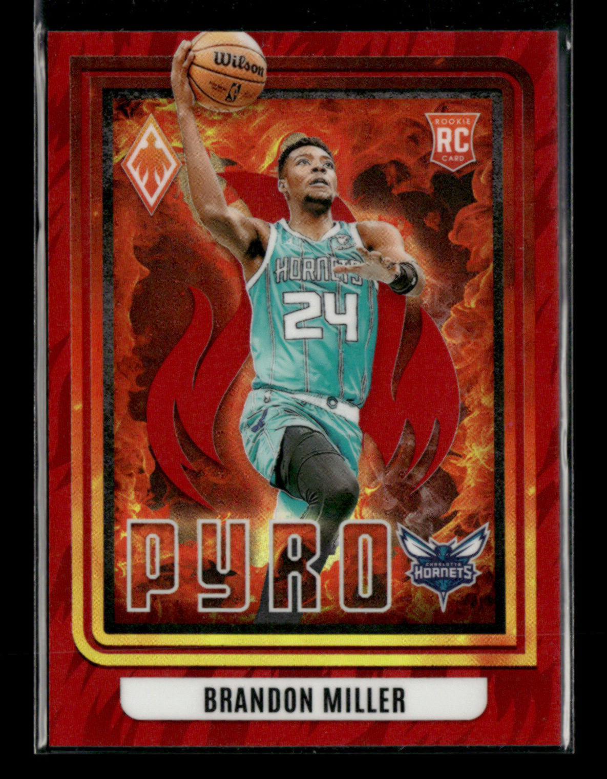 Brandon Miller 2023-24 Panini Phoenix Basketball Pyro RC Red 088/125 [jm104