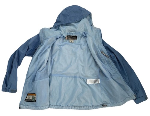 Columbia Jacket Waterproof Storm Dry Pretty Blue Womens Size M Packable - Picture 3 of 12