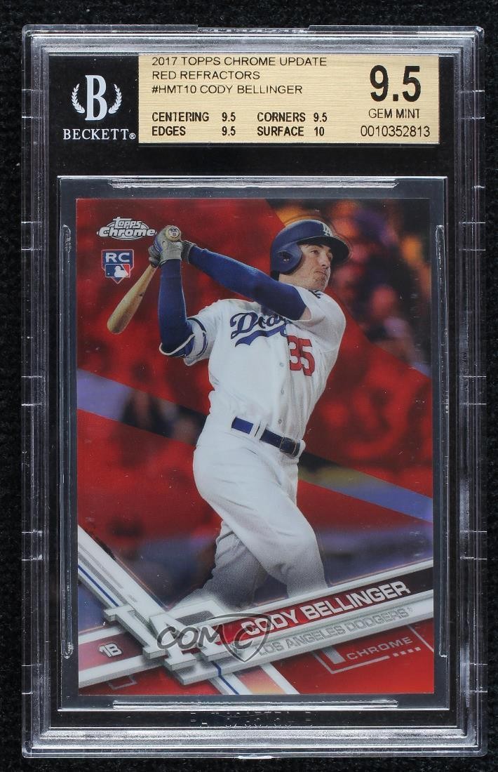 2017 Topps Chrome Update Red Refractor 5/25 Cody Bellinger BGS 9.5 GEM MINT nf5
