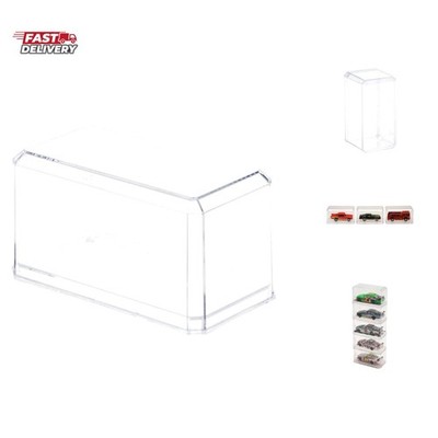 164C Clear Plastic Display Case for 1:64 Scale Cars, 3.5'' W x 1.625'' D x 1.75...