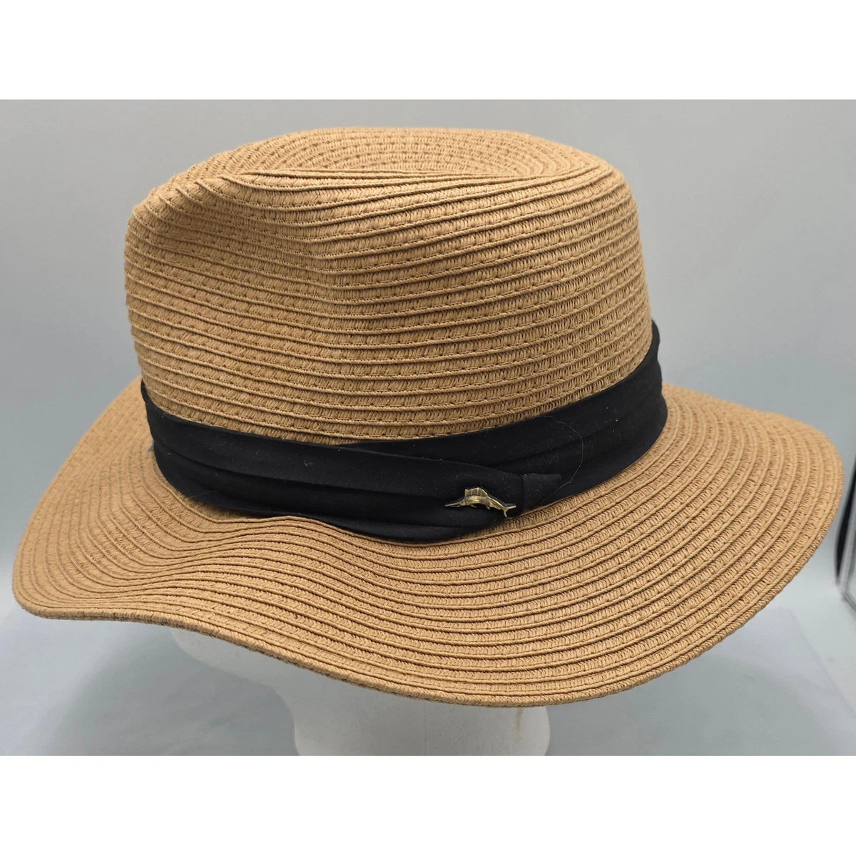 Tommy Bahama Straw Panama Hat - L /XL tan brown band , NWOT Natural Straw Panama Hat with Brown Ribbon | In stock! | Fawler main image 2
