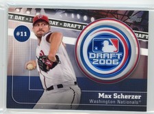 2020 Topps Draft Day Medallion DDM-MS Max Scherzer