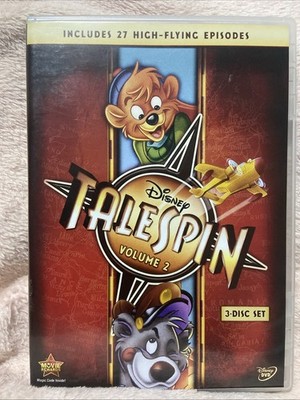 Disney Talespin: Volume 2 (DVD, 1991) 3 Disc Set - Includes 27 Episodes