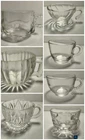 Vintage Clear Glass Punch Cups Federal Hazel Atlas Depression MCM