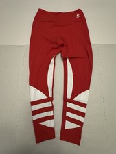 Pre Owned Good Last 3 Photos Adidas Originals Leggings Red White Women Sz M