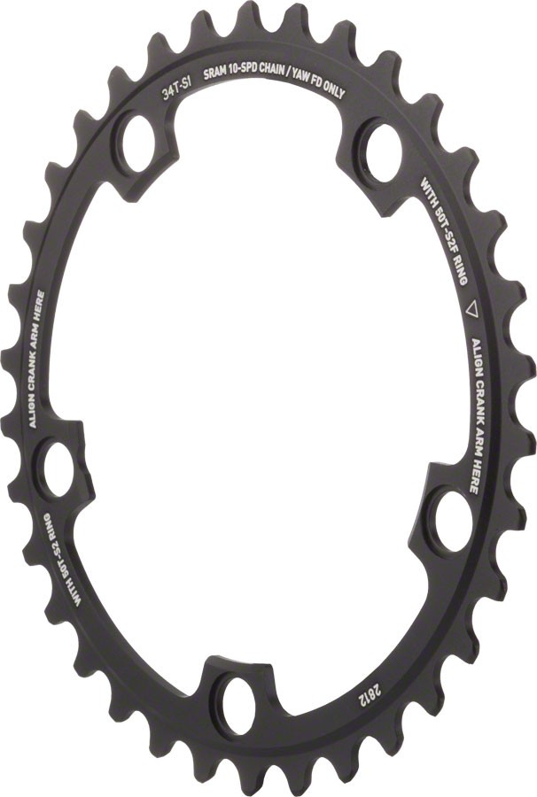 SRAM Red Yaw 34T Aluminum Chainring 110mm BCD for 10-Speed Touring Road 7590₽