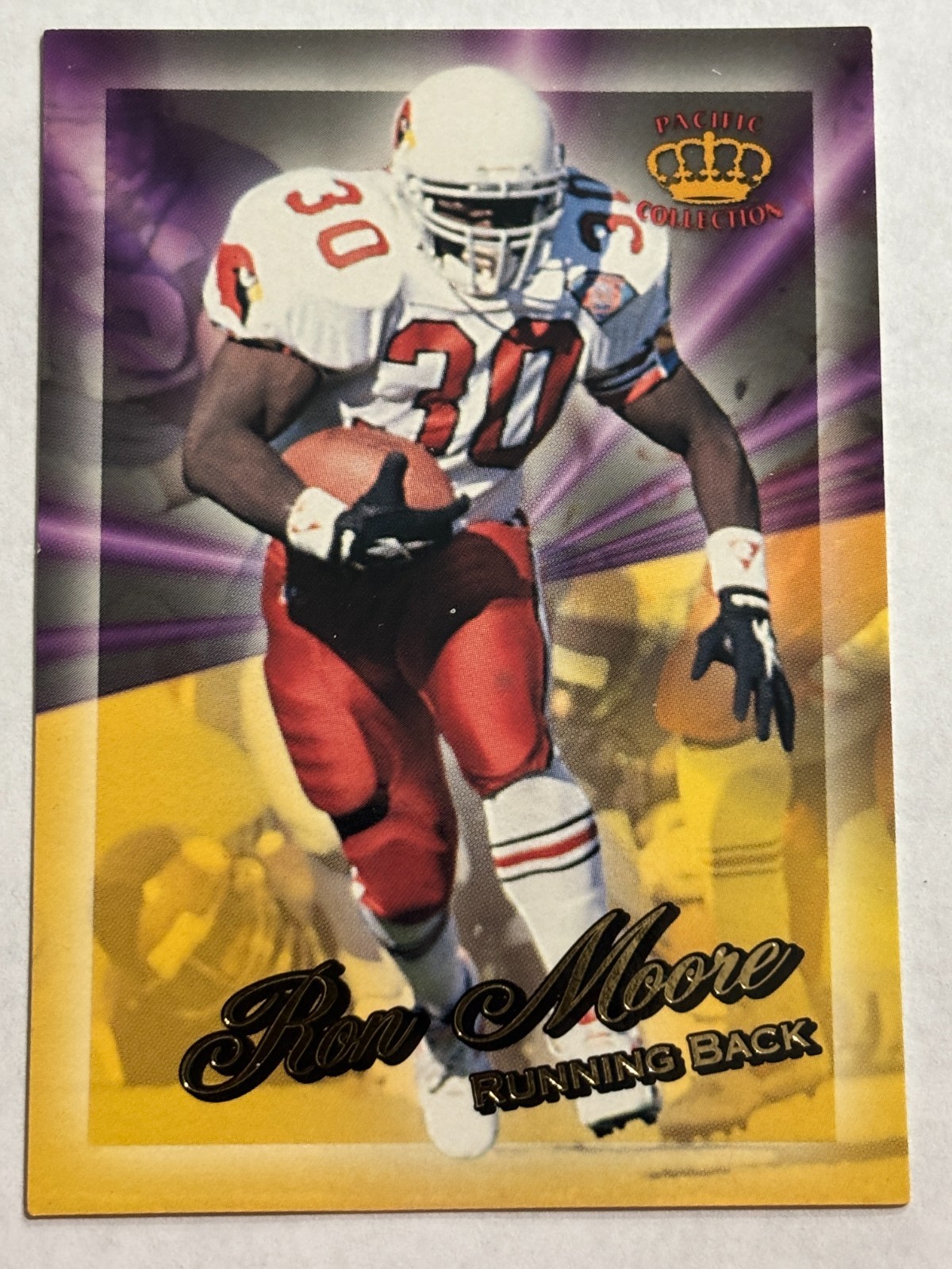 1994 Pacific Triple Folders #1 Ron Moore Arizona Cardinals