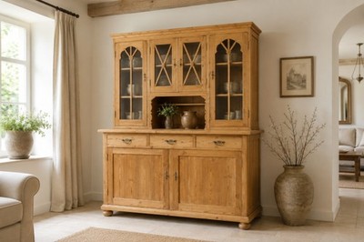 Antiker Buffetschrank Küchenschrank Küchenbuffet Schrank Wandschrank um 1900.