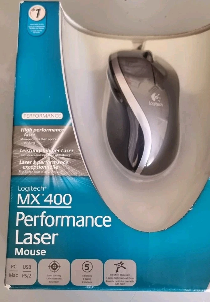 Logitech MX400 Performance Laser Mouse BNIB PC USB Wired Mouse Rare - Image 2 of 4