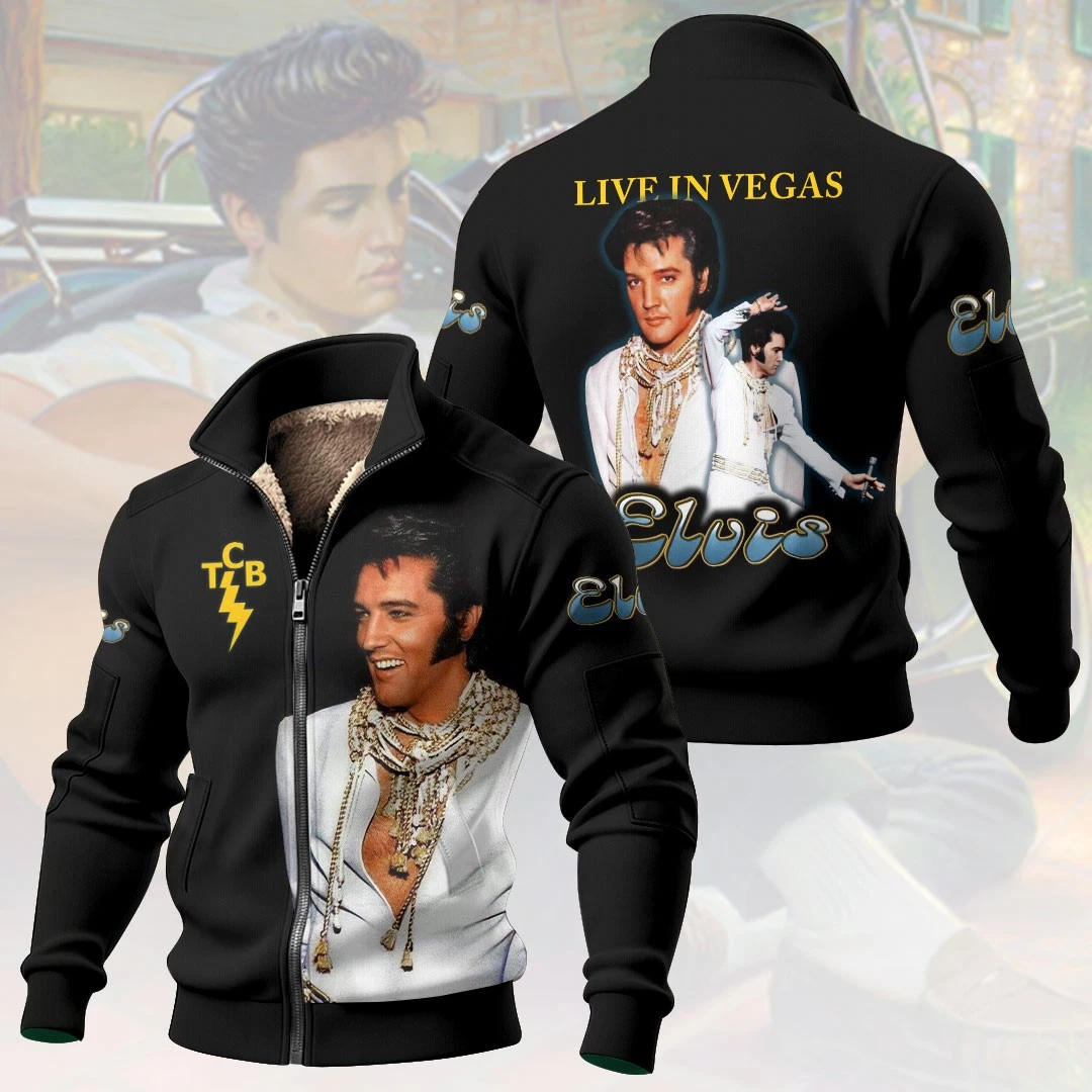 Elvis Presley Thick Knit Fleece Jacket image 1